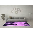 thumbnail image 3 of Ahgly Company Indoor Rectangle Abstract Pink Modern Area Rugs, 5' x 8', 3 of 4