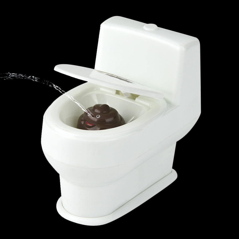 1x mini prank squirt spray water toilet closestool joke gag toy surprise gift  M 