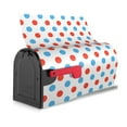 thumbnail image 4 of Bingfone Red Blue Polka Dots Magnetic Mailbox Cover Standard Size for Garden Yard Outdoor Decorations-21x18 in, 4 of 9