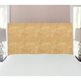thumbnail image 1 of Faux Suede Headboard, Digitally Printed Grunge Texture, Upholstered Decorative Metal Bed Headboard with Memory Foam for Dorm and Bedroom Accent Furniture, Pale Earth Yellow, Twin, by Ambesonne, 1 of 3