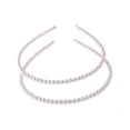 thumbnail image 1 of Aysekone, paquete de 2 diademas de perlas de imitación de diseño Simple para mujer, llenas de perlas, diadema elegante a la moda, diadema para boda, fiesta, aro para el cabello nupcial, 1 of 5