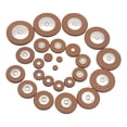 thumbnail image 3 of Bunblic 25Pcs Alto Sax Pads Set Replacement Practical Easy to Use Portable Instrument Parts Durability Alto Saxophone Pads Accessory Brown, 3 of 8