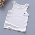 thumbnail image 2 of Ahuyic Summer Kids' Casual All Match Blouse, Solid Color Loose Sleeveless Top For Girls And Boys,Middle Large Aged Kids Pure Cotton Small Printed T-Shaped Round Neck Tank Top, 2 of 5