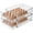 2Pack-Clear, variant on Egg Holder for Refrigerator, 48 Capacity Clear Egg Storage Drawer with Non-Slip Pads, Stackable Egg Organizer Tray for Fridge