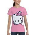 thumbnail image 5 of Hello Kitty T Shirts For Girls Boys, 3d Print Cartoon Graphics T Shirt, Youth Crewneck T-Shirt, Unisex Short Sleeve Top Tees Age 4-16 Years, 5 of 7