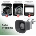 thumbnail image 3 of Car Backup Camera Rain Shield, Anti-glare Anti-rain Cover, Square Reversing Lens Protective Shield for Clear Image, Most Vehicles (Black #T2) -, 3 of 6