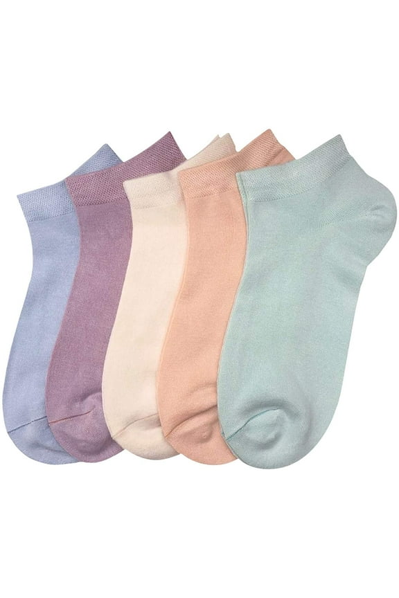 Women's Bamboo Socks and Ankle Socks Lightweight and Durable Breathable (Assorted1, Medium)