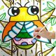 thumbnail image 2 of 2025 Fun Adult Colouring Book Stress Colouring Book Art Books Special Colouring Pencils 12 Pieces Voice Manga (Khaki, One Size), 2 of 5