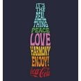 thumbnail image 2 of Women's Coca Cola Unity It's the Real Thing Bottle Logo  Graphic Tee Navy Blue Large, 2 of 5