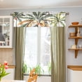 thumbnail image 5 of Ryvnso Palm Tree Tropical Window Valance Kitchen Farmhouse Rod Pocket Short Curtain 54x18 inch, 5 of 6