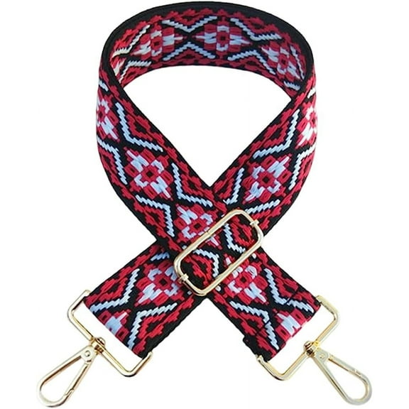 Kukuzhu Embroidery Purse Strap Replacement Crossbody Bag Strap Wide Bag Strap Adjustable Multicolor Guitar Shoulder Straps