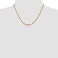 thumbnail image 4 of 14K Yellow Gold Rope Chain Styles Necklace 2.5 mm Diamond-Cut Lightweight 18 inch, 4 of 4