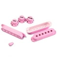 thumbnail image 3 of Strat Guitar Pickup Covers Knobs Switch Tip Set for Stratocaster Replacement Accessory Kit Light Pink, 3 of 4