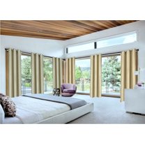 100% Blackout K92 Taupe Color 108" Long Window Curtain Thermal Drapes Panels for Bedroom Home Décor set of 2 Panels