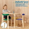 thumbnail image 4 of ECR4Kids Bentwood Round Table and Curved Back Chair Set, Assorted, 5-Piece, 4 of 10