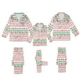 thumbnail image 3 of Mommy and Me Matching Pajamas Christmas Silk Button Down Shirt Pants Pj's Set (Mom's), 3 of 4