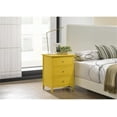 thumbnail image 2 of Glory Furniture Daniel 3 Drawer Nightstand in Yellow, 2 of 6