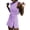Purple, variant on LYMAYTER Women Tennis Dress with Built in Shorts Sleeveless Kilt for Female Side Slit Workout Dresses