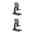 thumbnail image 2 of Kearding Soporte ajustable para teléfono, soporte plegable para teléfono de escritorio, soporte portátil de plástico para teléfono móvil, soporte Negro 2piezas, 2 of 6