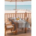 thumbnail image 2 of Outdoor Table Cloth with Umbrella Hole and Zipper, Farmhouse Brown Grey Waterproof Rectangle Tablecloth 60"x102", Country Vintage Wooden Washable Table Cover for Outside Party Patio Picnic, 2 of 8