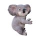 thumbnail image 5 of Adorno colgante de resina con forma de animales para jardín, colección de obras de arte creativas, regalo, adorno decorativo para jardín, patio trasero y cerca exterior. Koala estilo B, 5 of 8