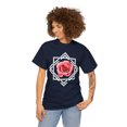 thumbnail image 3 of Rose Asymmetrical Unisex Heavy Cotton Tee, 3 of 12