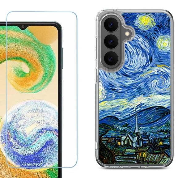 Shockproof Phone Case for Samsung Galaxy A27 5G, by OneToughShield - Starry Night France