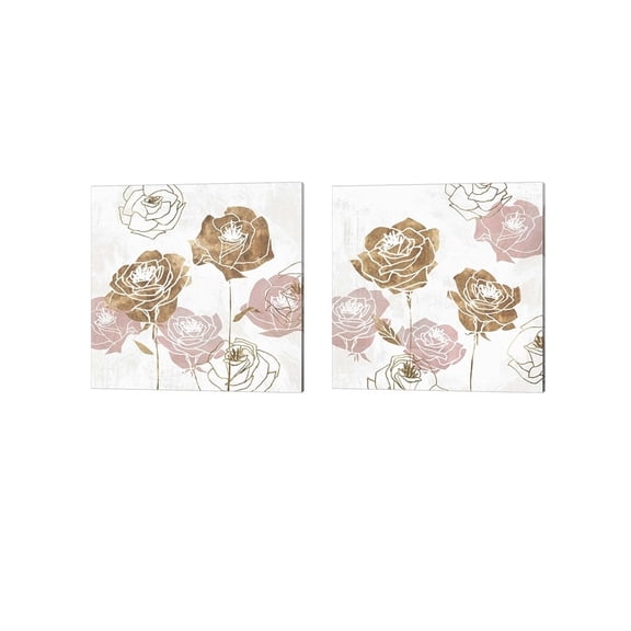 Metaverse Isabelle Z 'Rose Garden' Canvas Art (Set of 2)