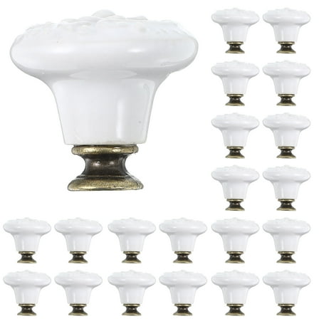 WORGEOUS 8pcs Unique Vintage Ceramic Knobs For Kitchen Cabinets And Drawers Porcelain Dresser Handles Elegant Door Knobs Vintage Door Knob Handles