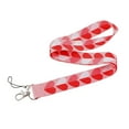 thumbnail image 2 of Anime Source Valentines Day February Love Red Heart Pink Pattern Lanyard Keychain ID Badge Holder, 2 of 7