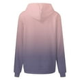 thumbnail image 5 of Women Fashion Solid Hooded Drawstring Sweatshirt With Pocket Casual Comfortable Pullover, 5 of 5