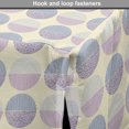 thumbnail image 4 of Pastel Dog Crate Cover, Contemporary Dotwork Abstract Circles Along Stripes Bohemian Effect, Easy to Use Pet Kennel Cover Small Dogs Puppies Kittens, 7 Sizes, Lilac and Lavender Blue, by Ambesonne, 4 of 6