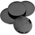 thumbnail image 1 of 4pcs 76mm(2.99in) Black ABS Car Wheel Center Hub Caps, 1 of 5