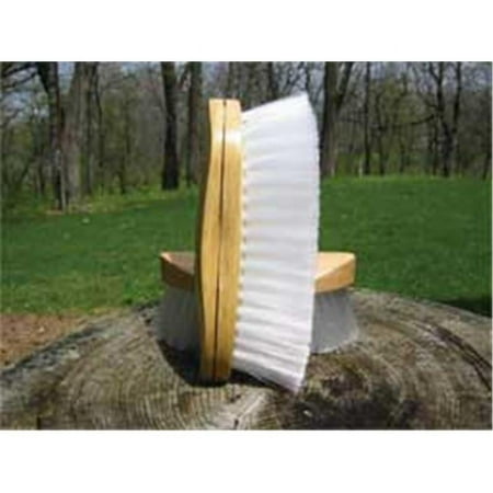 UPC: 0851249000098 | Desert Equestrian Inc-Legends Kelso Finish Grooming Brush- White 8.25 Inch