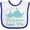 White and Royal, variant on Inktastic My Grandma Loves Me Boys or Girls Baby Bib