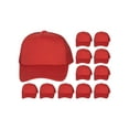 thumbnail image 1 of 12-Pack Youth Adjustable Trucker Foam Mesh Caps - Red, 1 of 2