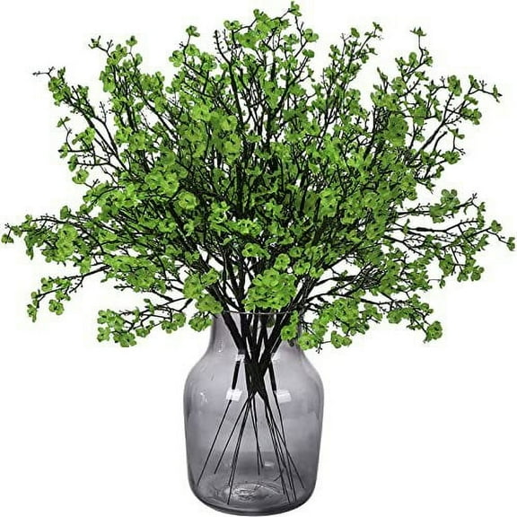 Xiao Hua Artificial Flowers 6 Pack European Fake Silk Plant Decoration Wedding Party Decoration Bouquet Real Touch DIY Home Garden (Green)