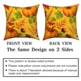 thumbnail image 6 of DaShan Fall Orange Throw Pillow Covers 20x20 Set of 4,Pumpkin Maple Leaves Pillow Cases for Bedroom Sofa Couch, 6 of 6
