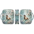 thumbnail image 6 of FOR U DESIGNS Horse Flower Print Bible Case for Women Men Lightweight Carrying Organizer Bag Bible Protective with Handle and Zipper Handbag for Bible Study/Daily Use, 6 of 7