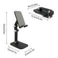 thumbnail image 3 of AMERTEER Metal Portable Phone Holder Stand Desktop Table Desk Mount For  iPad Tab, 3 of 8