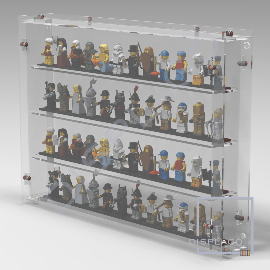 Lego Worlds Series Minifigures Display Case Picture Frame mini figures 