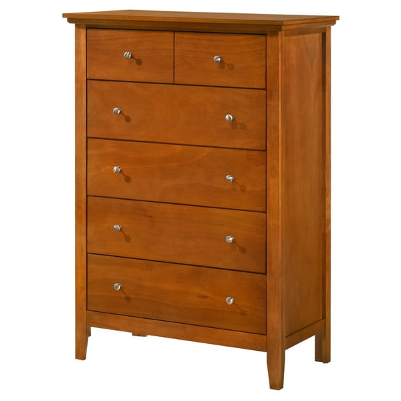 Hammond Oak 5 Drawer Chest of Drawers (32 in L. X 18 in W. X 48 in H.)