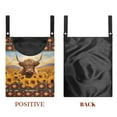 thumbnail image 7 of ZIATUBLE Aztec Tribal Clothespin Bag Storage Highland Cow Clothespin Bag Holder Sunflower Hanging Storage Organizer Rack Reusable Hanging Clothes Pins Bag Holder Outdoor Home Decor, 7 of 7