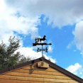 thumbnail image 2 of BauernhausWetterfahne, Dachhalterung, Wetterfahne, Garten, Metallhalterung Hof, – Steed, 2 of 5