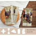 thumbnail image 4 of GZHJMY Trendy Retro Stylish Rooster Cloth Napkins, Set of 1 20 x 20 Inch Soft & Comfortable Polyester Dinner Napkins for Family, Restaurant, Parties, Holiday, 4 of 5