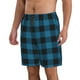 thumbnail image 2 of Fotbe Blue Black Plaid Trajes de Baño Estampados para Hombre, Shorts de Verano de Secado Rápido, Ropa de Playa, Bañadores-3X-Large, 2 of 6
