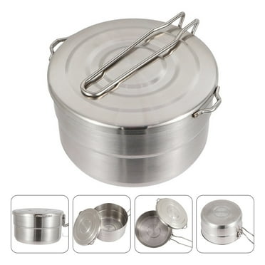 Omeite Outdoor camping mountaineering portable lunch pot folding pot 1.5L