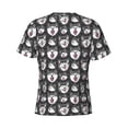 thumbnail image 6 of Vsdgher Husky Print Men's Dry Fit Mesh Athletic Shirts Moisture Wicking Tennis T-Shirt Tops, 6 of 9