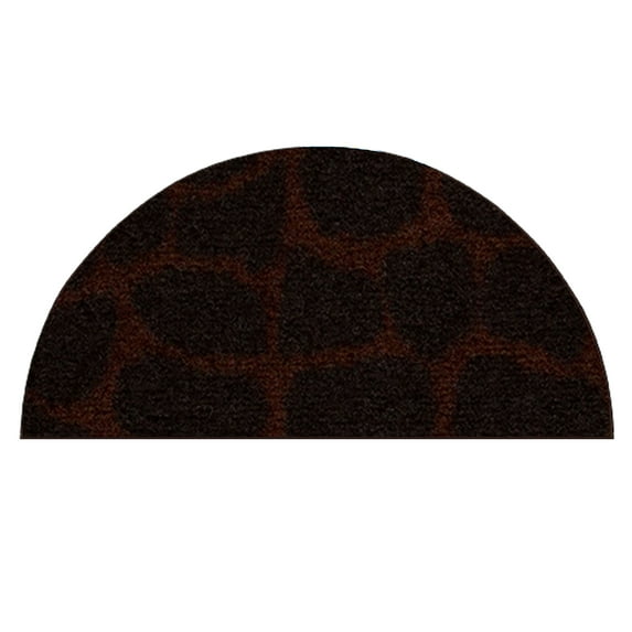 Furnish My Place Animal Print Rug - 24" x 48" Half Round, Crocodile Floater, Nylon Rug for Patio, Garden, Hallway, Living Room