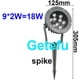 thumbnail image 3 of Luces LED para jardín de 12 W y 18 W, lámpara LED para exteriores resistente al agua para césped, CA 85-265 V, 12 V, foco con punta para paisaje, IP65, luz LED para camino de jardín, 3 of 5